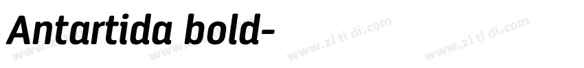 Antartida bold字体转换